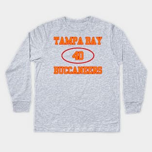 TAMPA BAY BUCCANEERS MIKE ALSTOTT #40 Kids Long Sleeve T-Shirt